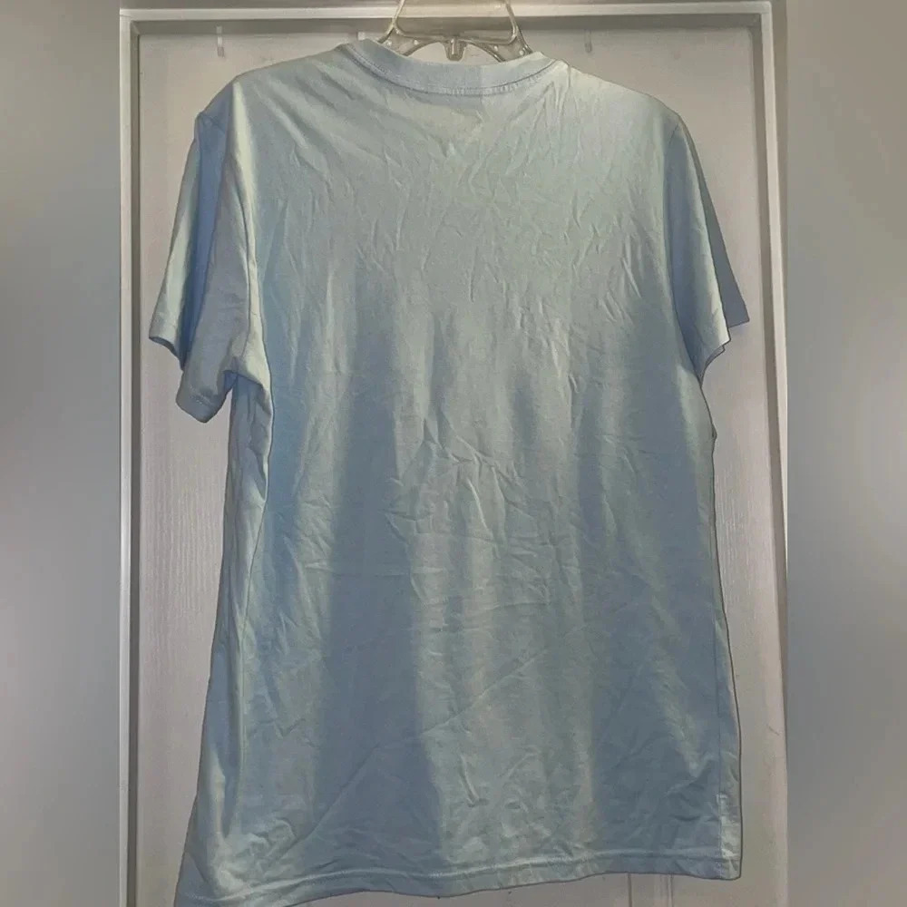 Nike Swoosh Sky Blue Tee Shirt - Picture 4 of 8